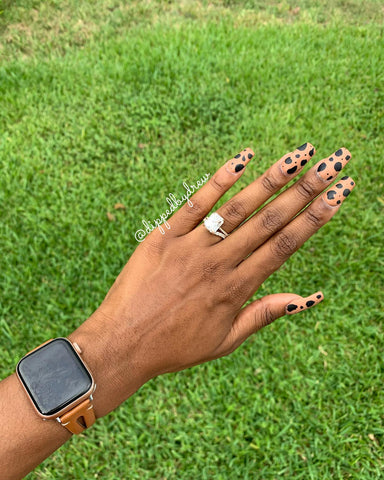 Nude and Black Matte Nails | Revel Nail Dip Powder