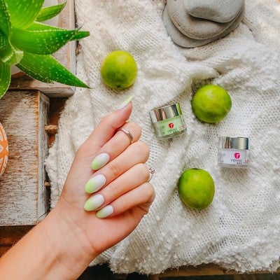 GC7 Limelight Green Glow in the dark manicure | Revel Nail Get the look | Dip Powder at home Kit 