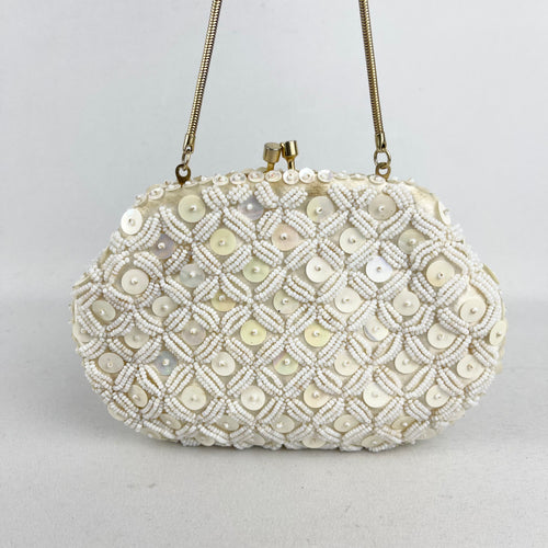 Vintage Iridescent Sequin & Pearl Purse La Regale – The Jewelry