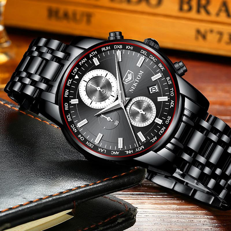 black on black watches mens