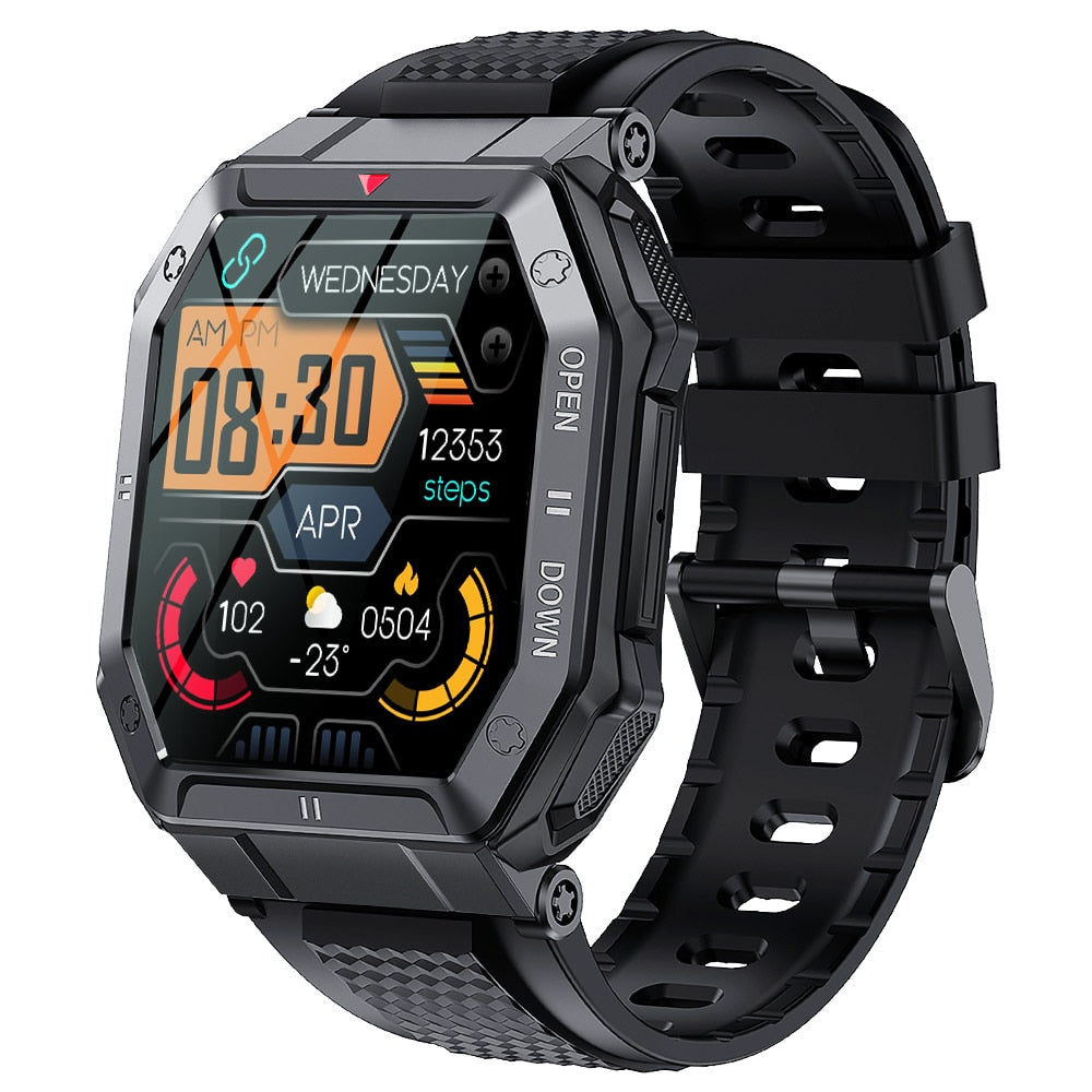 Nektom Smart Watch Men 1.85'' 5ATM Waterproof Heart Rate Monitor ...