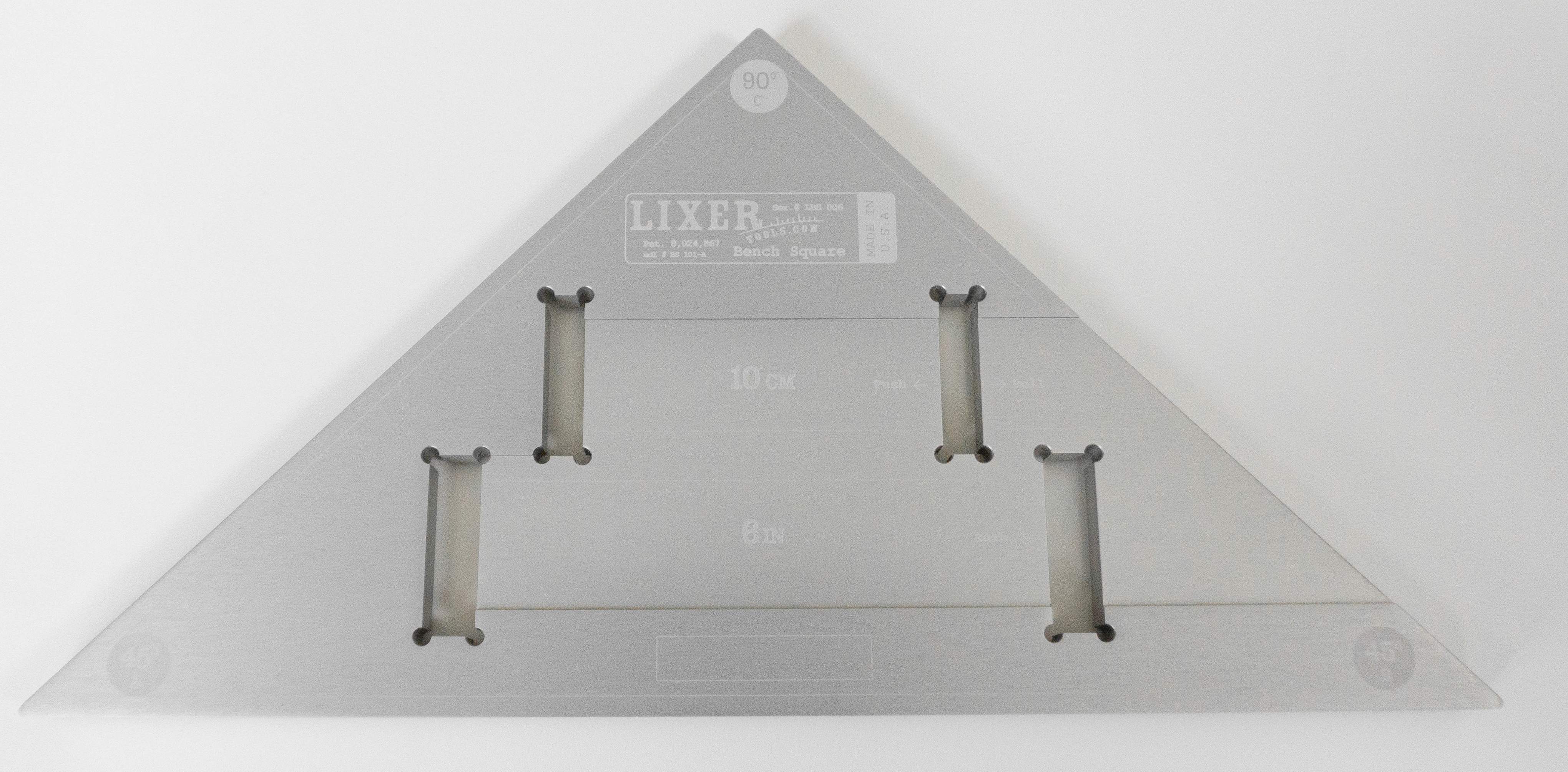 Lixer Bench Square Calibration Tool for tape measures, squares, angles