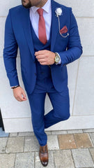 costume mariage homme bleu