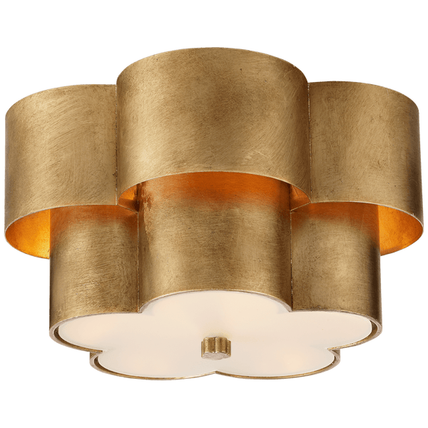 ALDERLY  Ceiling lamp Small Flush Mount in Antique Brass with