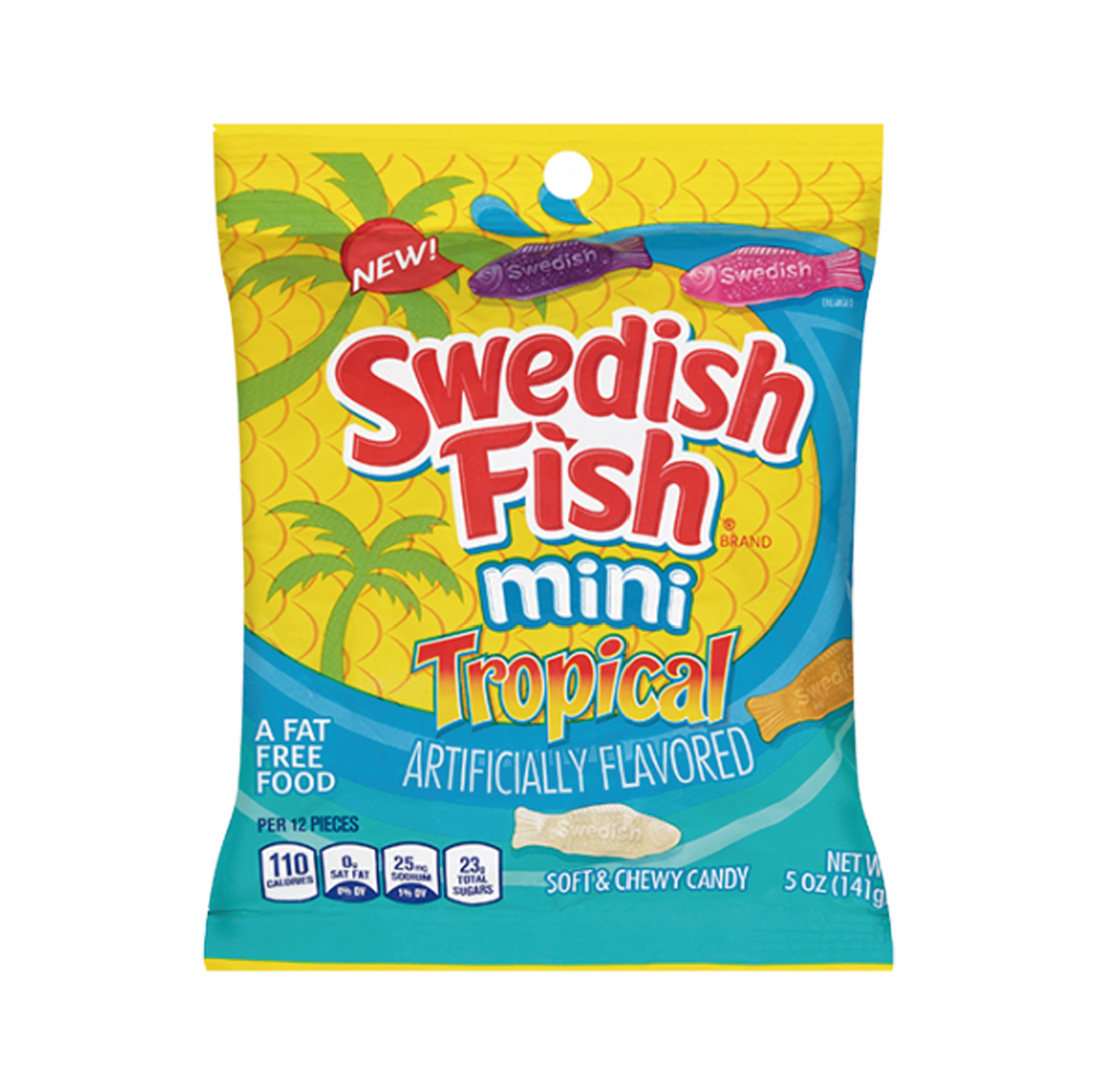 Swedish Fish Mini Tropical 141g - BEST BEFORE DATED AUG '22 | Sugar Box