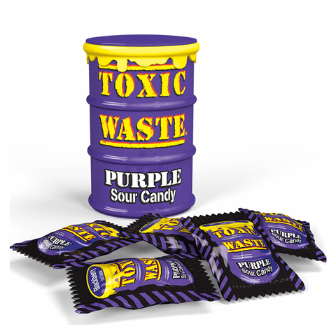 Toxic Waste Sour Candy Yellow Drum