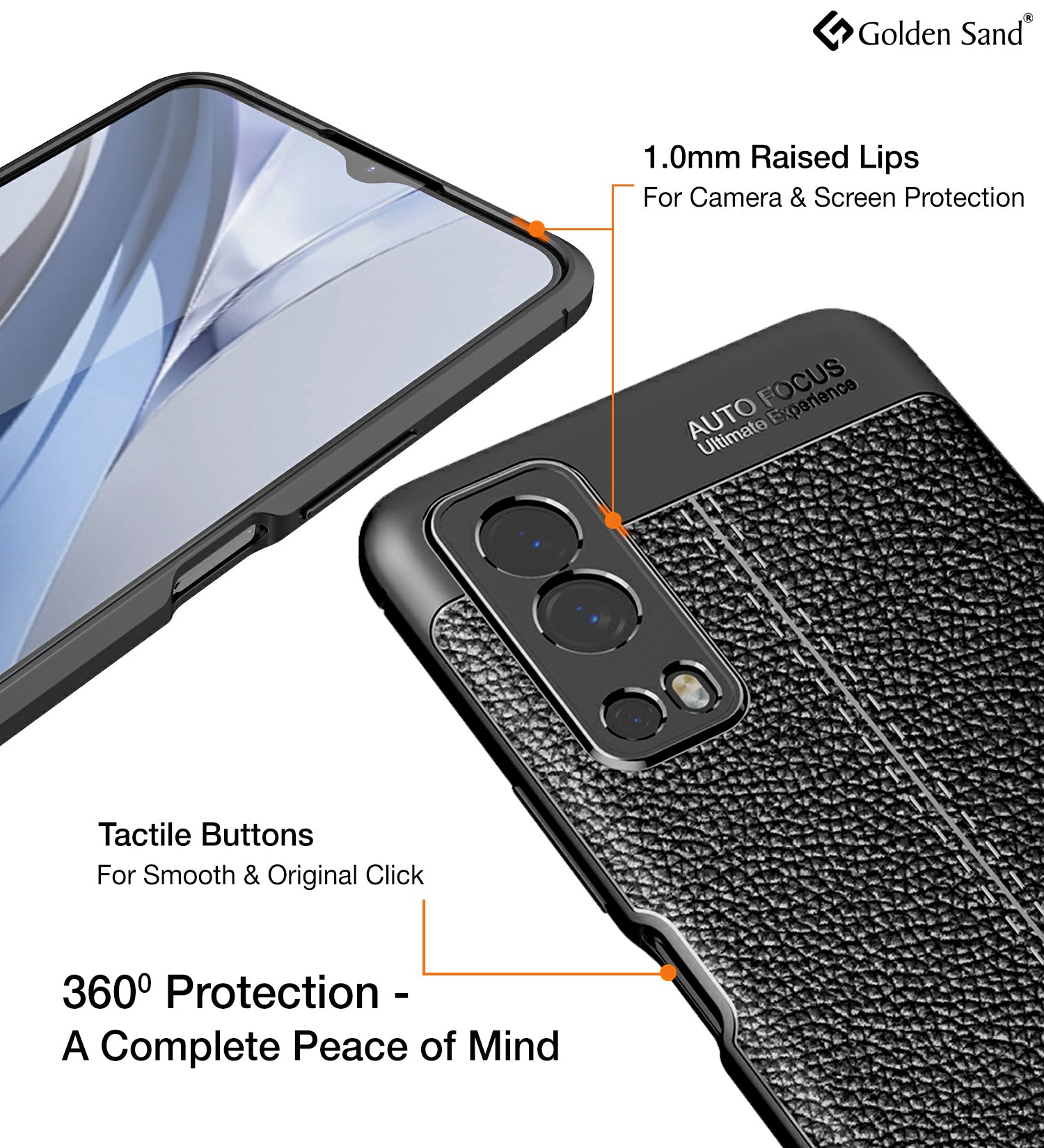 Leather Armor Tpu Series Shockproof Armor Back Cover For Vivo Iqoo Z3