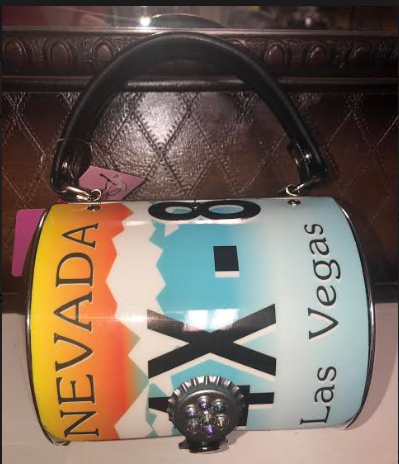 license plate purse