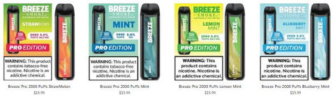 Breeze Pro Vape Flavors Comparison and Analysis