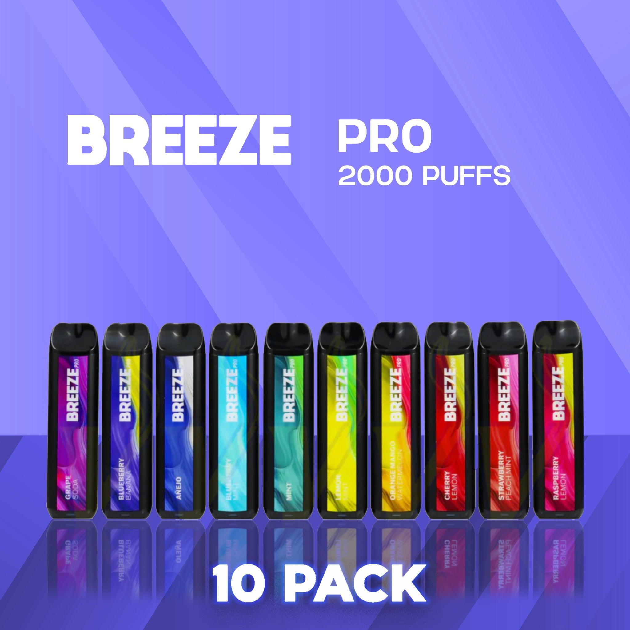 Breeze Pro Disposable Vapes (10 Pack)
