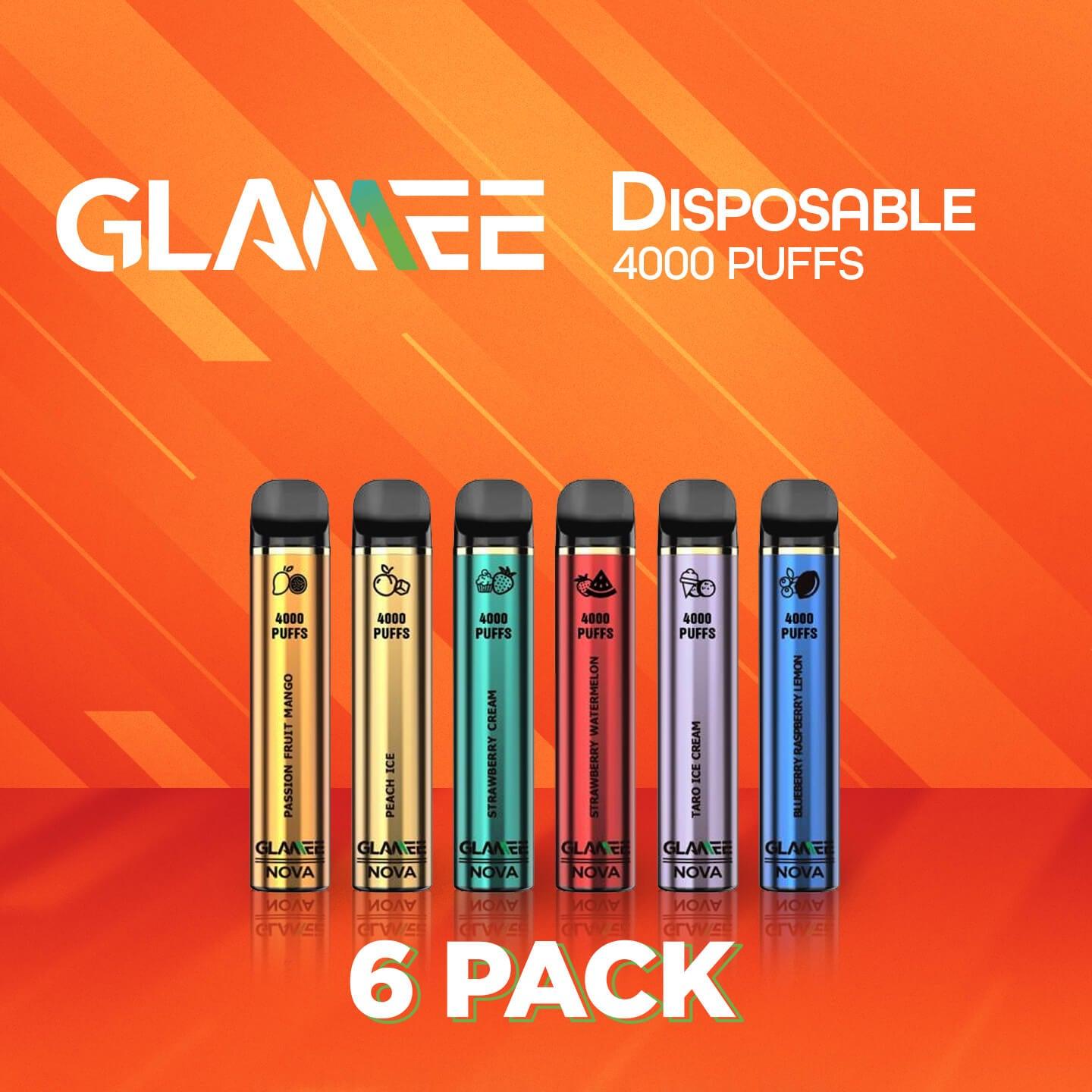 Glamee Nova Disposable Vape Device 4000 Puffs - 6 Pack | Best Disposable prices. – WOH