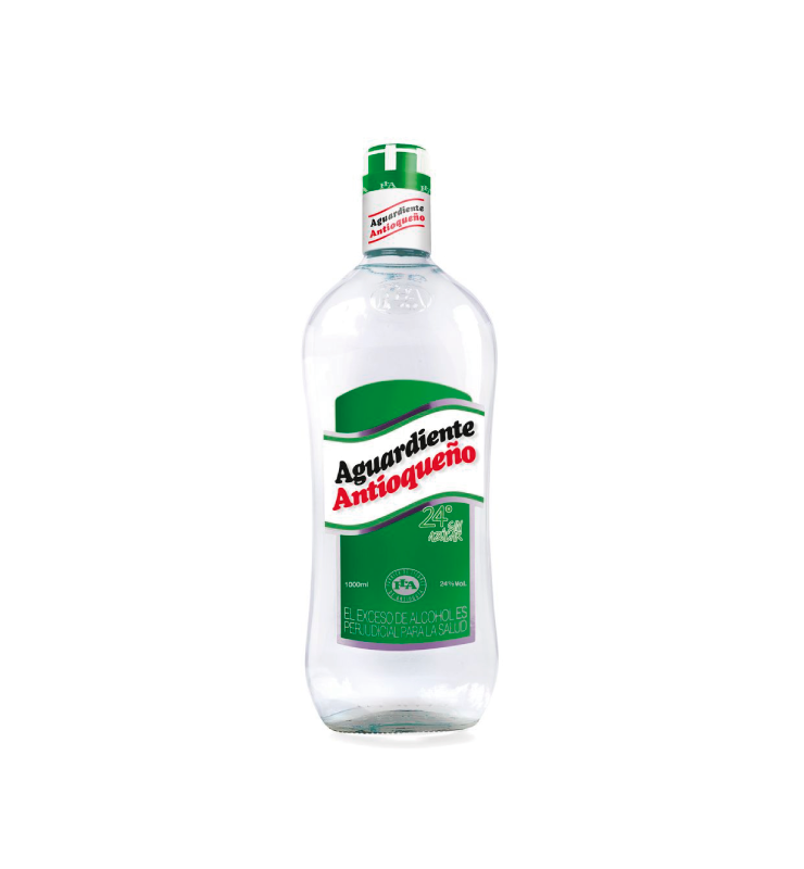 Aguardiente Botella Verde 24 Antioqueno 1000 Ml Cava Carulla Online