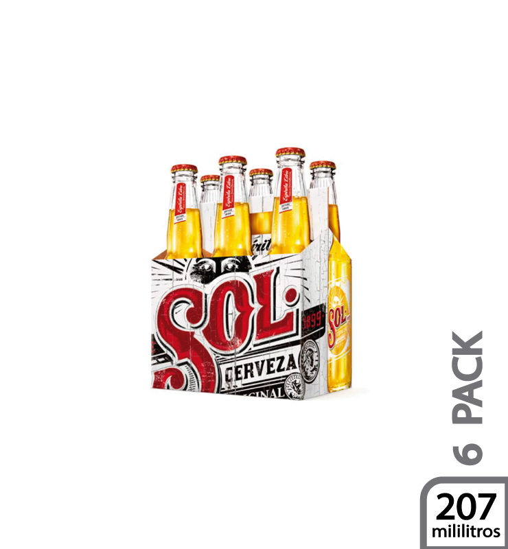 cerveza x 6 sol 207 ml cava carulla online cerveza x 6 sol 207 ml