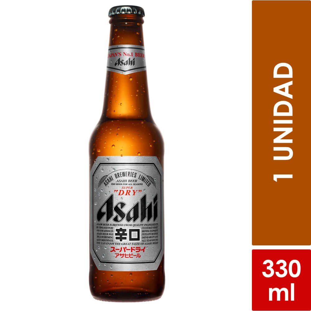 Cerveza Super Dry Botella Asahi 330 Ml Cava Carulla Online
