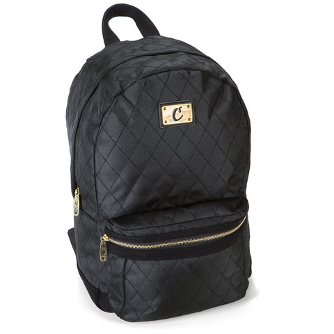 black quilted backpacks