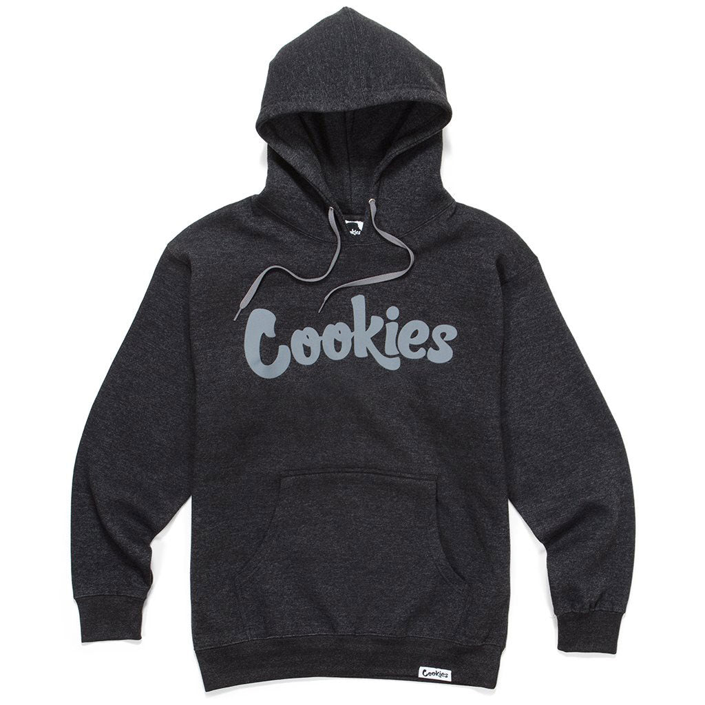 Original Logo Heather Grey Hoodie – Cookies Clothing