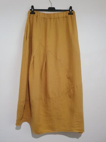 MONTAIGNE Linen Tulip Skirt