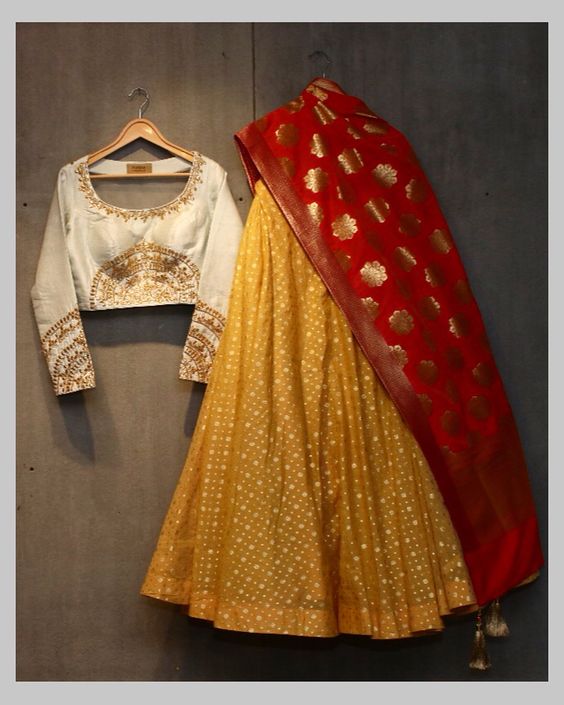 lehenga for haldi ceremony