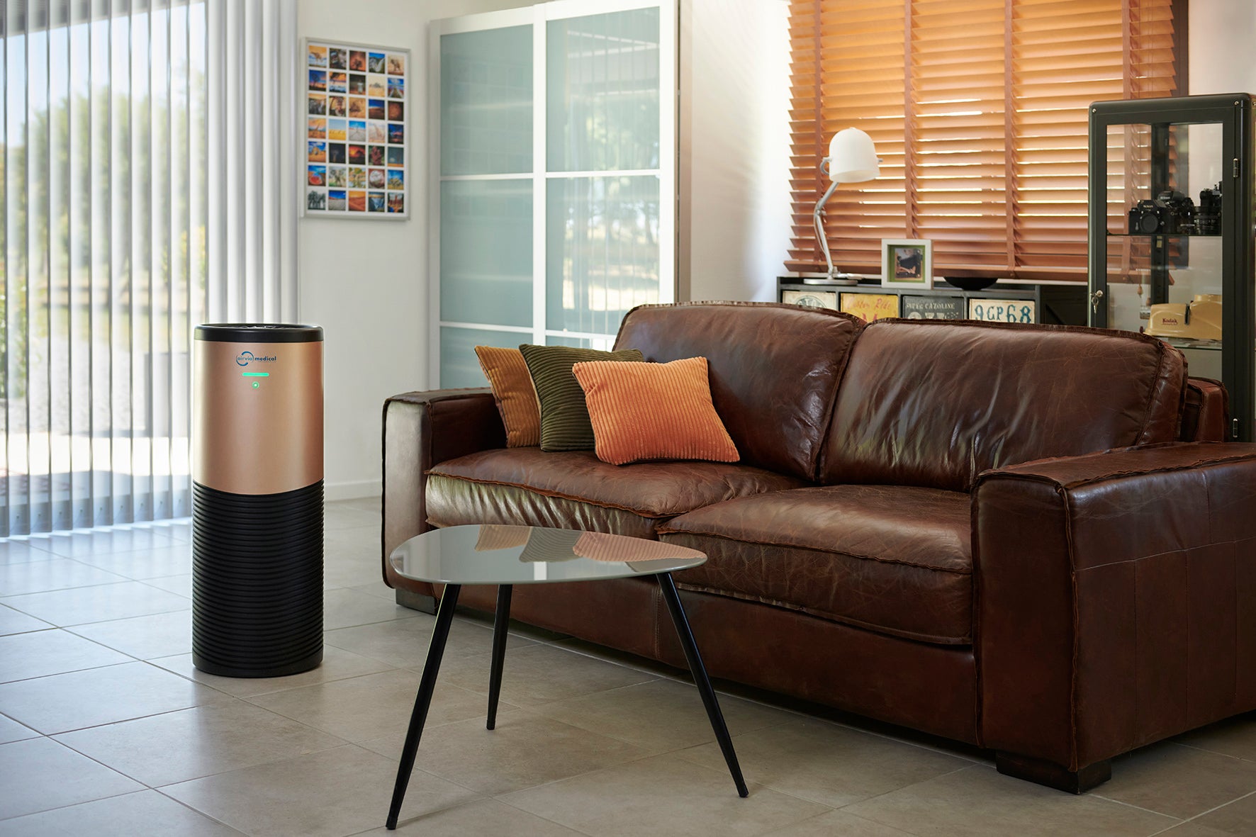 AIRVIA PRO 150 air purifier in a living room