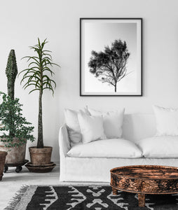 Tree print, printable wall art, black and white landscape, gallery wall - prints-actually