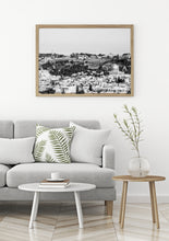 Load image into Gallery viewer, תמונה לקיר של ירושלים בשחור לבן, פרינט להדפסה