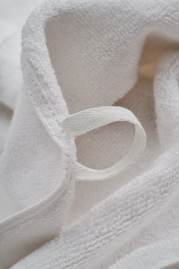 Organic and Fairtrade Cotton Bath Towel Set in White