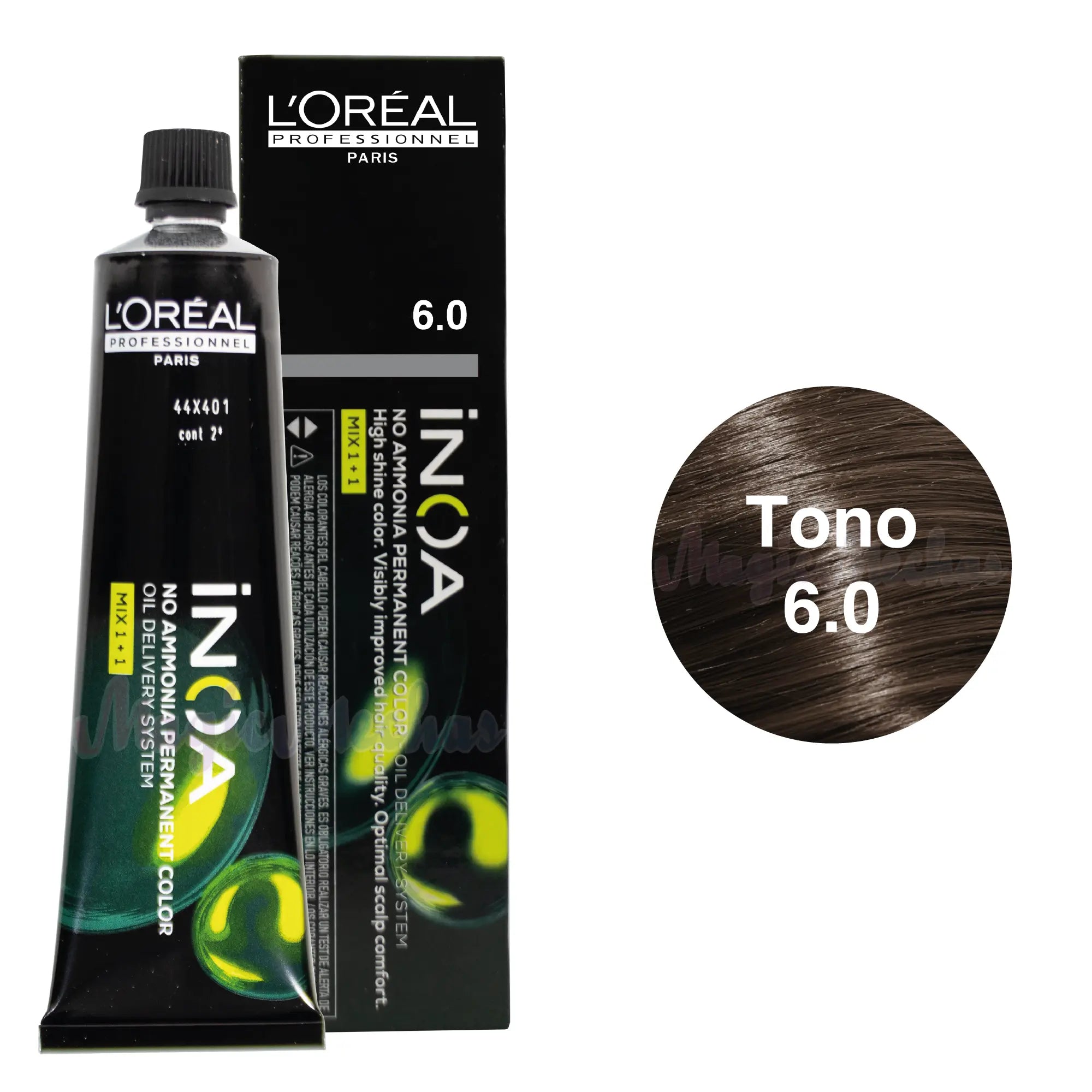 Tinte Inoa Tono 6.0 Rubio Oscuro Profundo 60ml Loreal Profesional