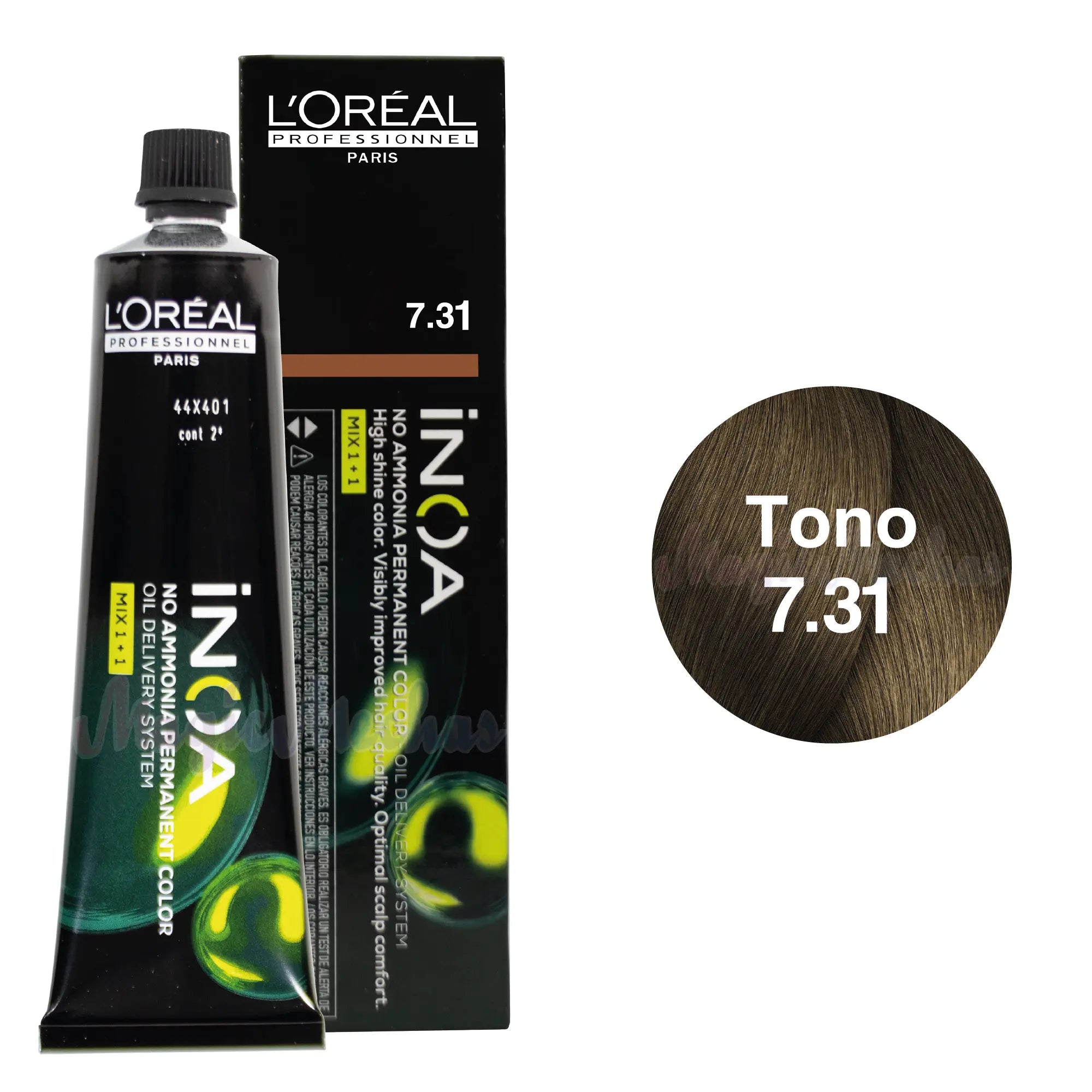 Tinte Inoa Tono 7.31 Rubio Dorado Cenizo 60ml Loreal Profesional