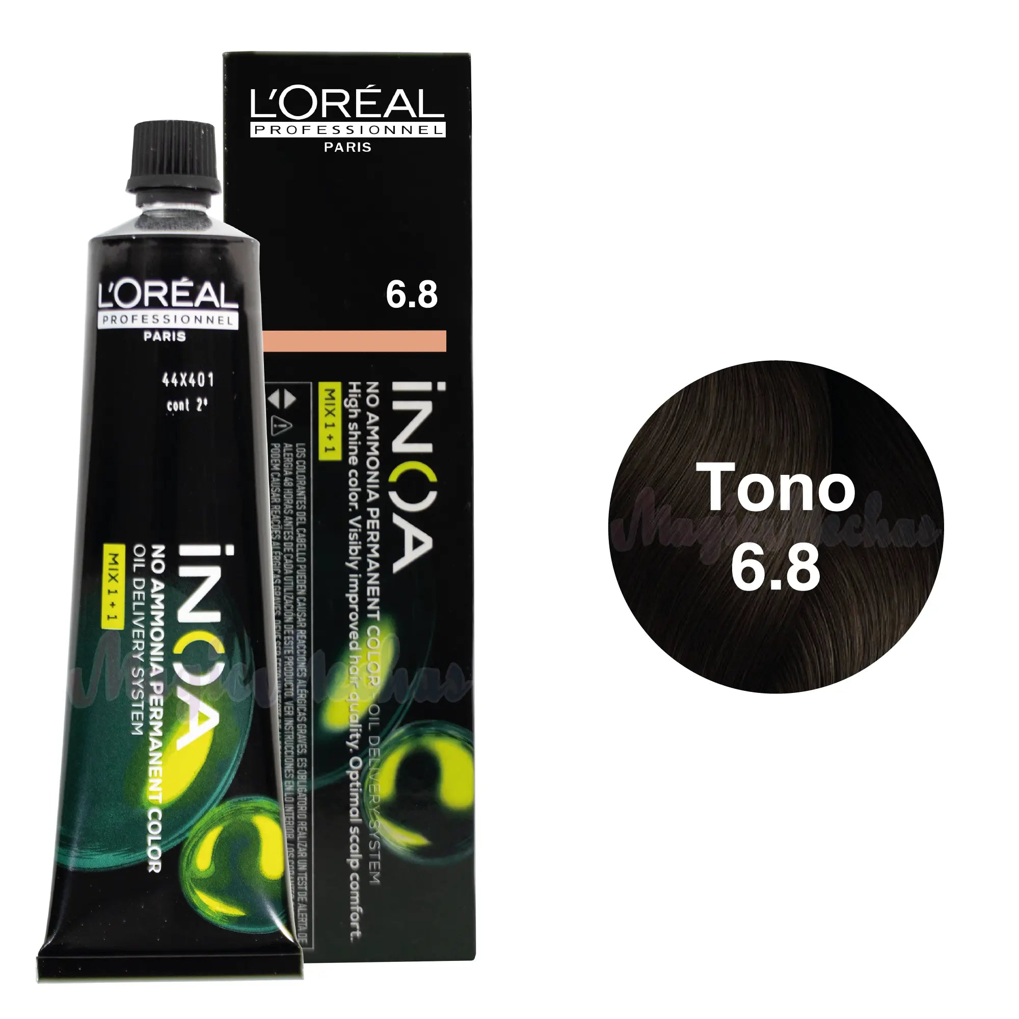 Tinte Inoa Tono 6.8 Rubio Oscuro Moka 60ml Loreal Profesional