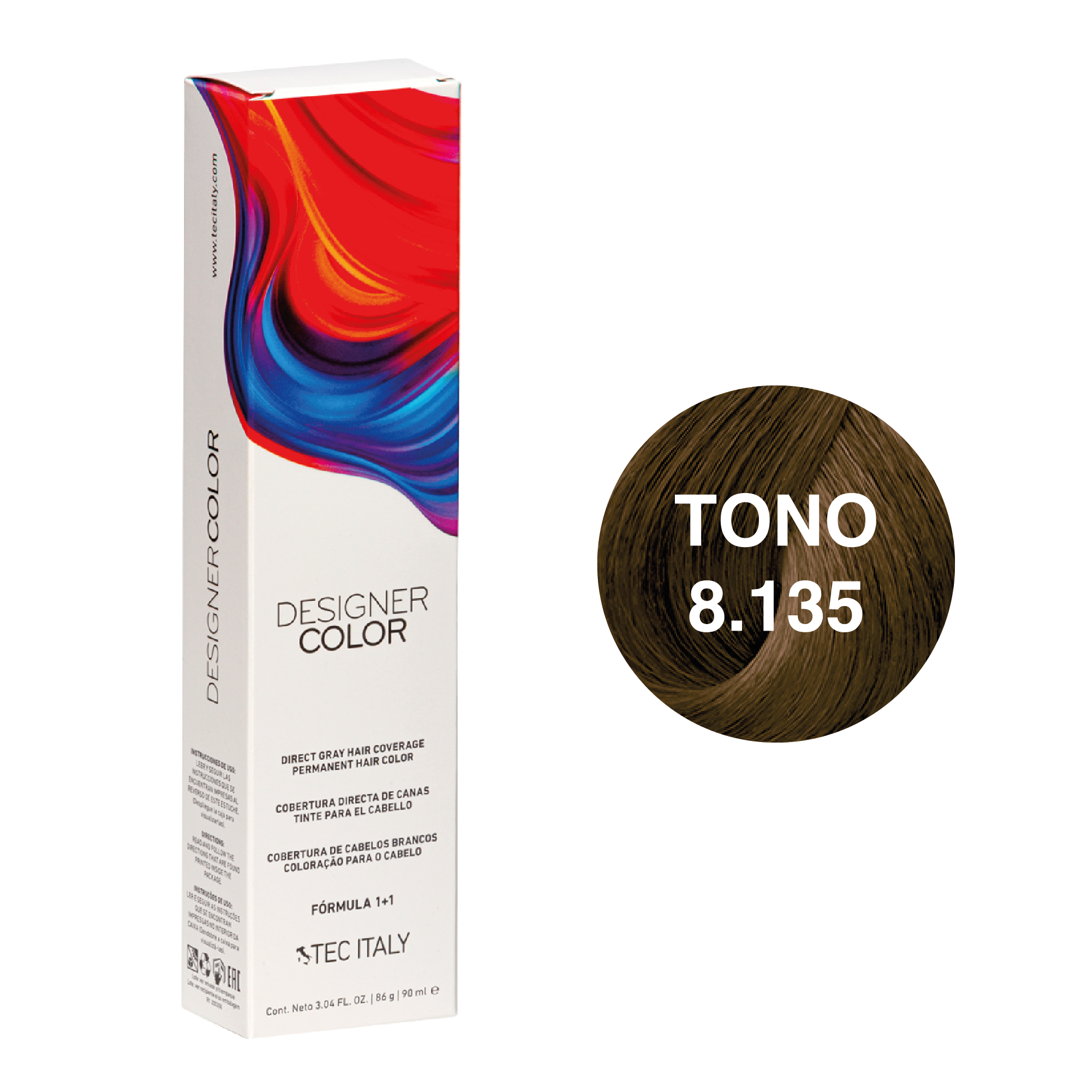 Tec Italy Tinte 8.135 Cappuccino de 90ml Tec Italy