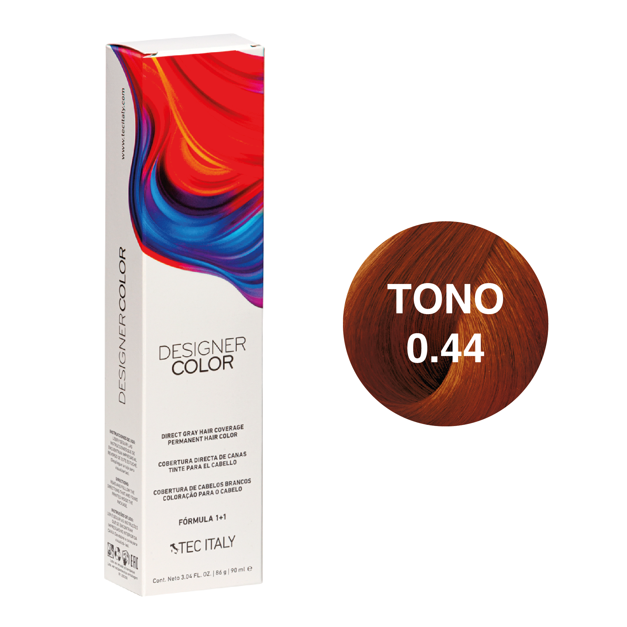 Tec Italy Tinte 0.44 Cobre de 90ml Tec Italy