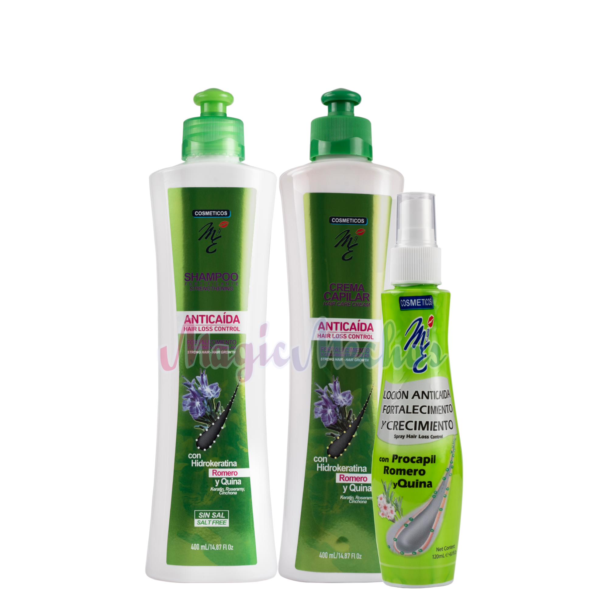 Kit MyE Anticaida Shampoo + Crema Capilar + Locion MYE