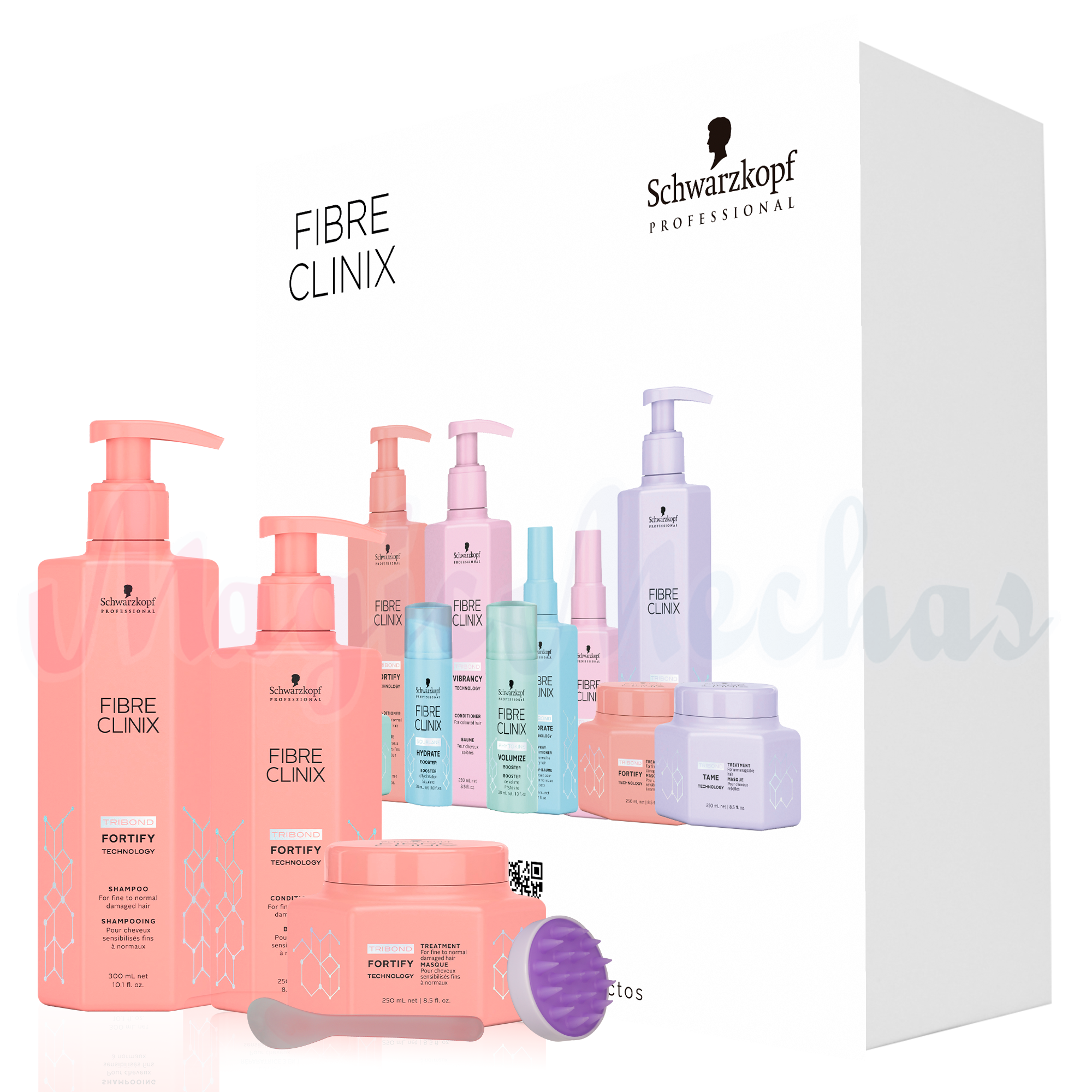 Kit Fibre Clinix Fortify Shampoo + Acondicionador + Tratamiento Fortificante Schwarzkopf Professional