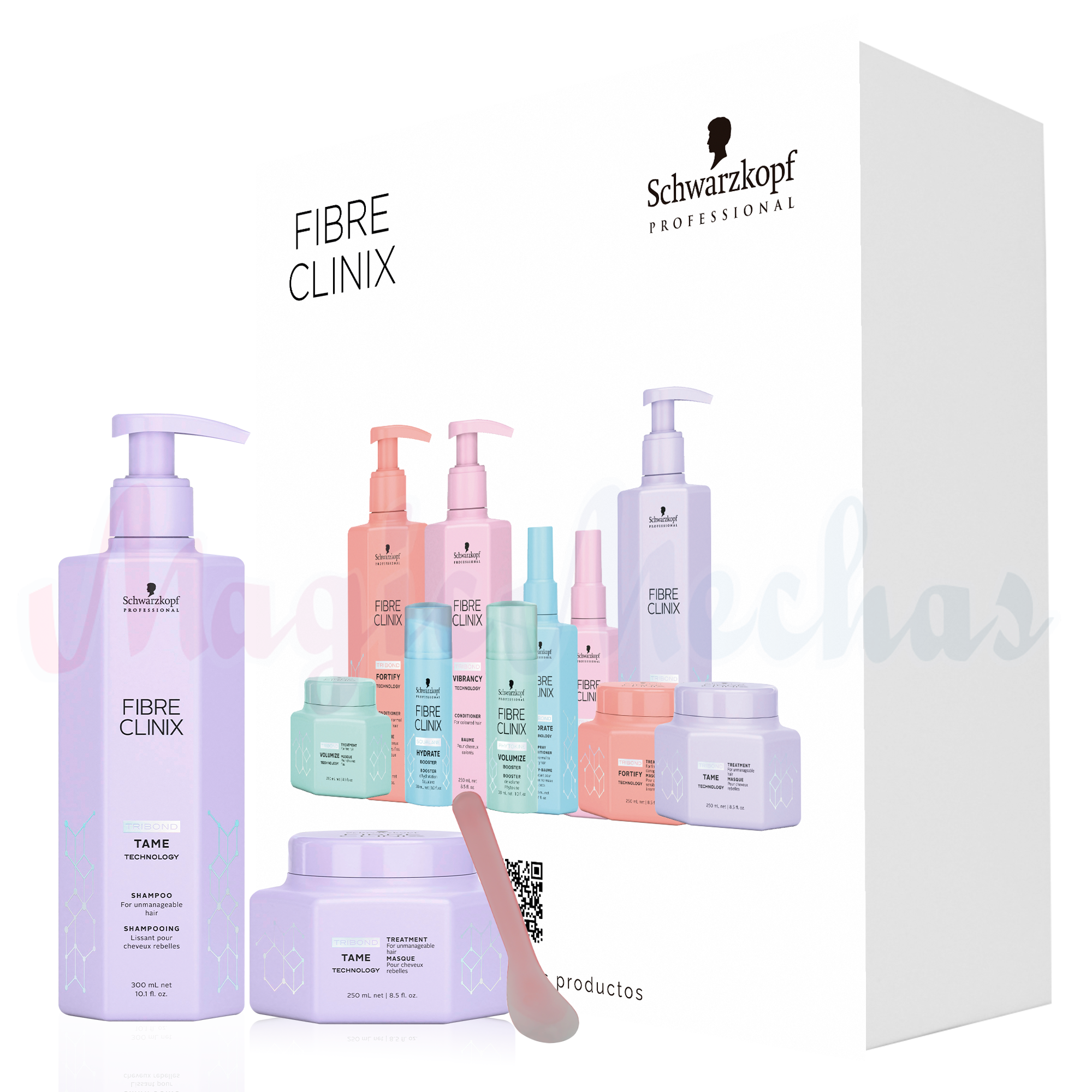 Kit Fibre Clinix Tame Shampoo + Tratamiento Antiencrespado Schwarzkopf Professional