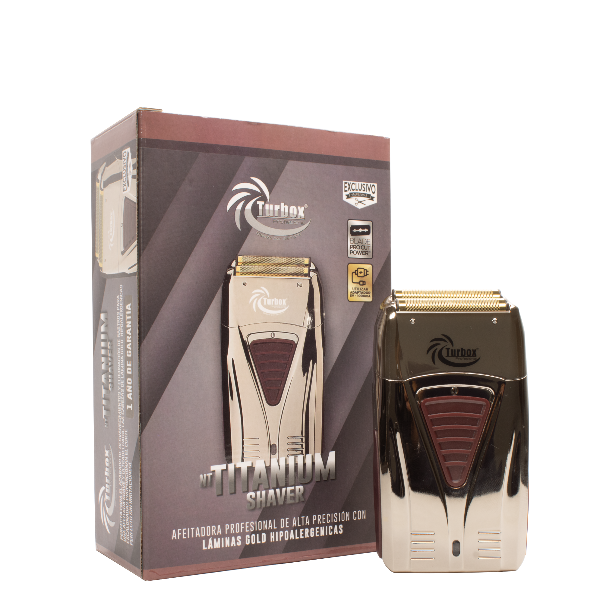 Turbox Afeitadora Profesional Titanium Shaver Turbox