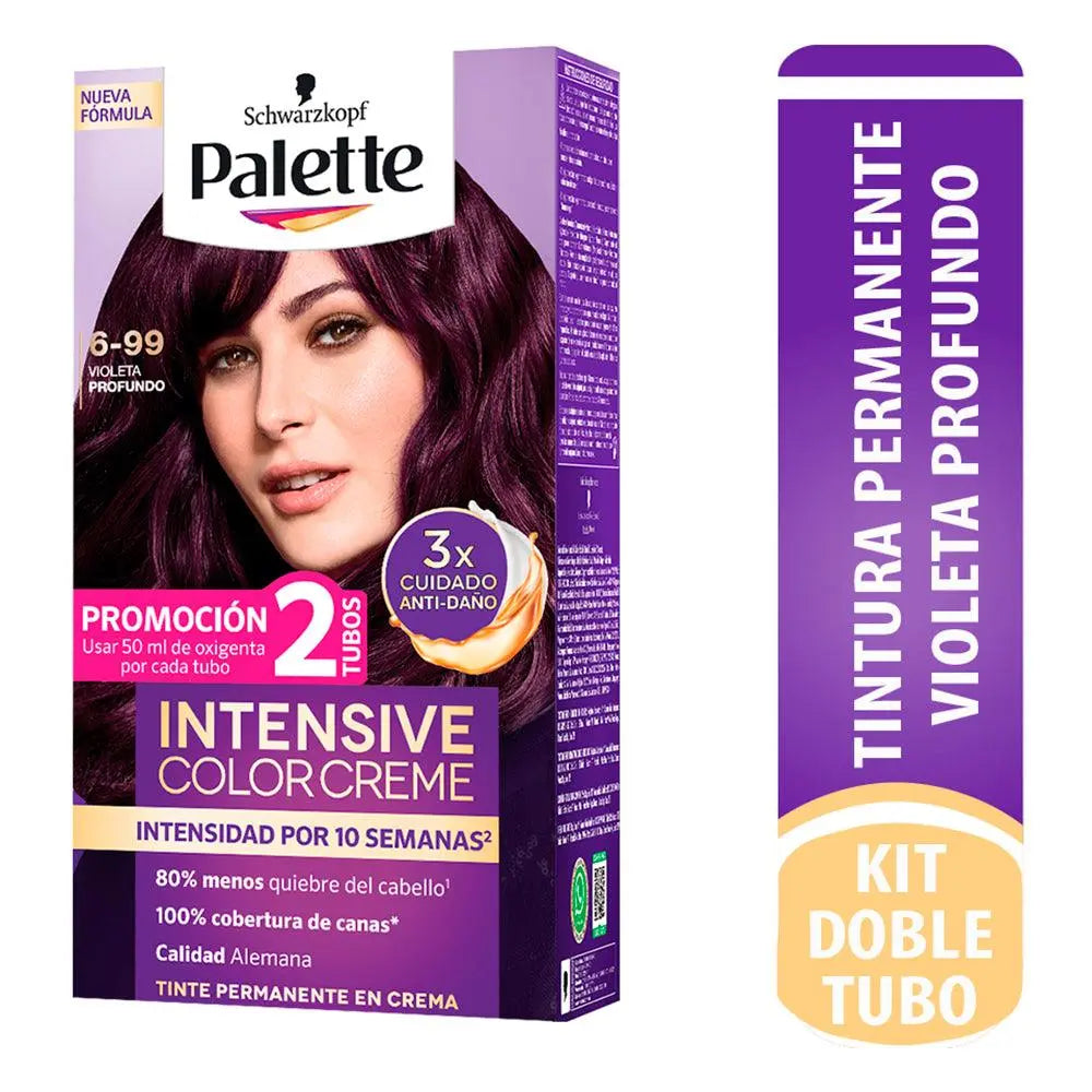 Palette Color Creme Doble Tubo 6-99 Violeta Profundo - Magic Mechas