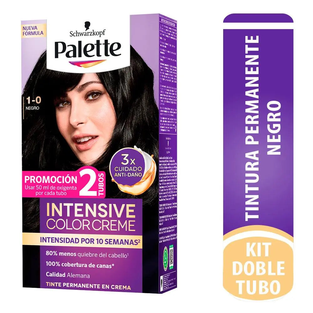 Palette Color Creme Doble Tubo 1-0 Negro - Magic Mechas