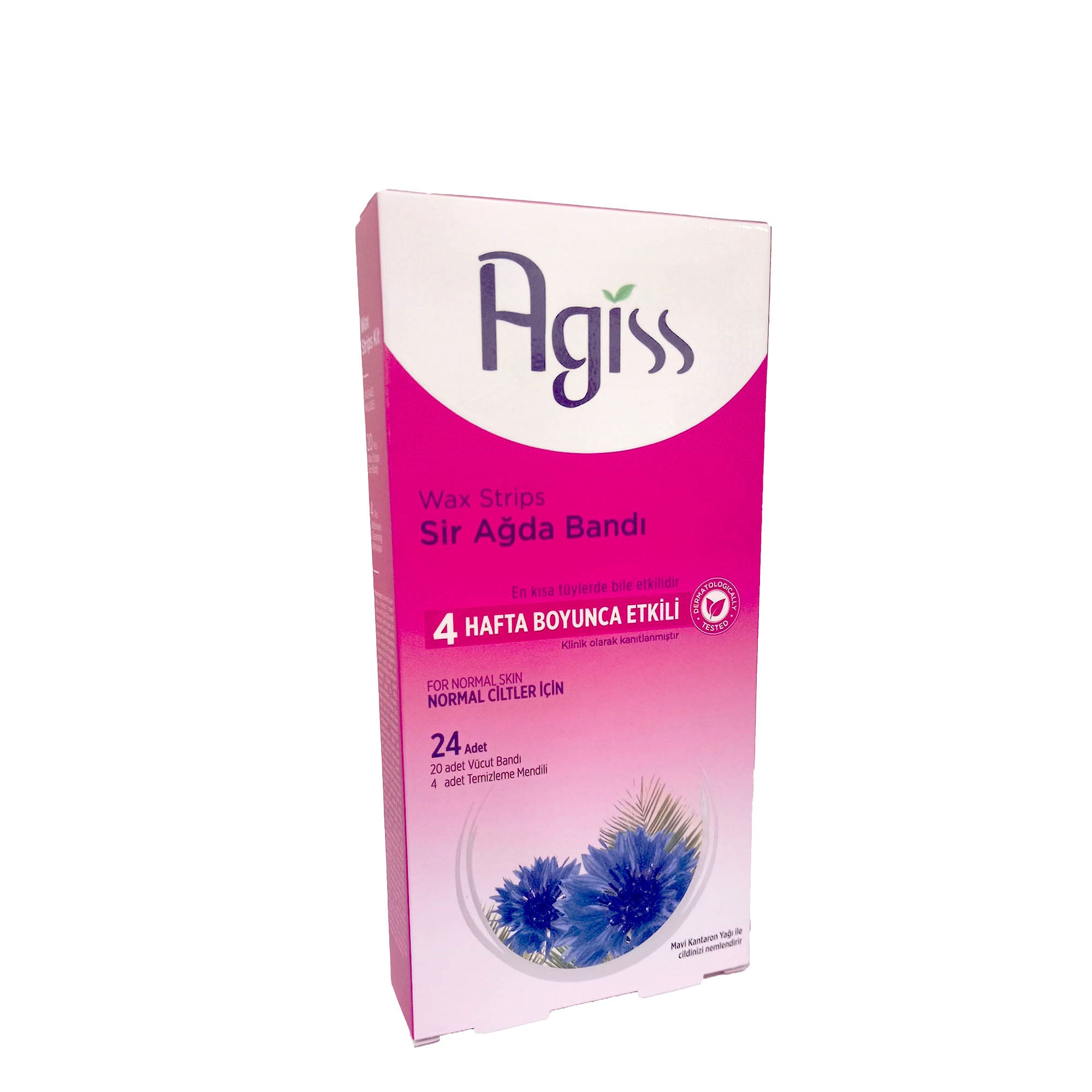 Agiss tiras de cera facial Para piel Normal x24und Agiss