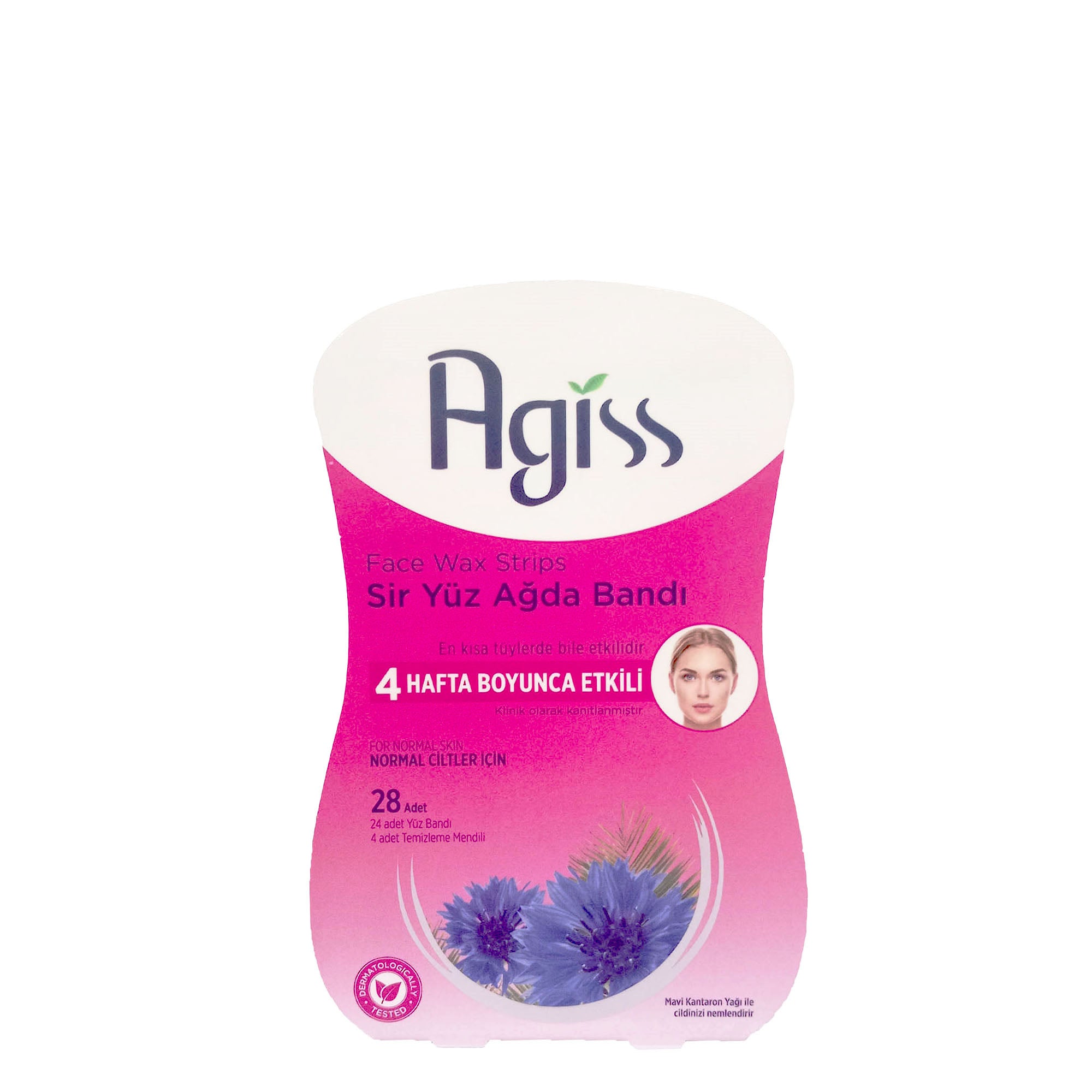 Agiss tiras de cera facial Para piel Normal x28und Agiss