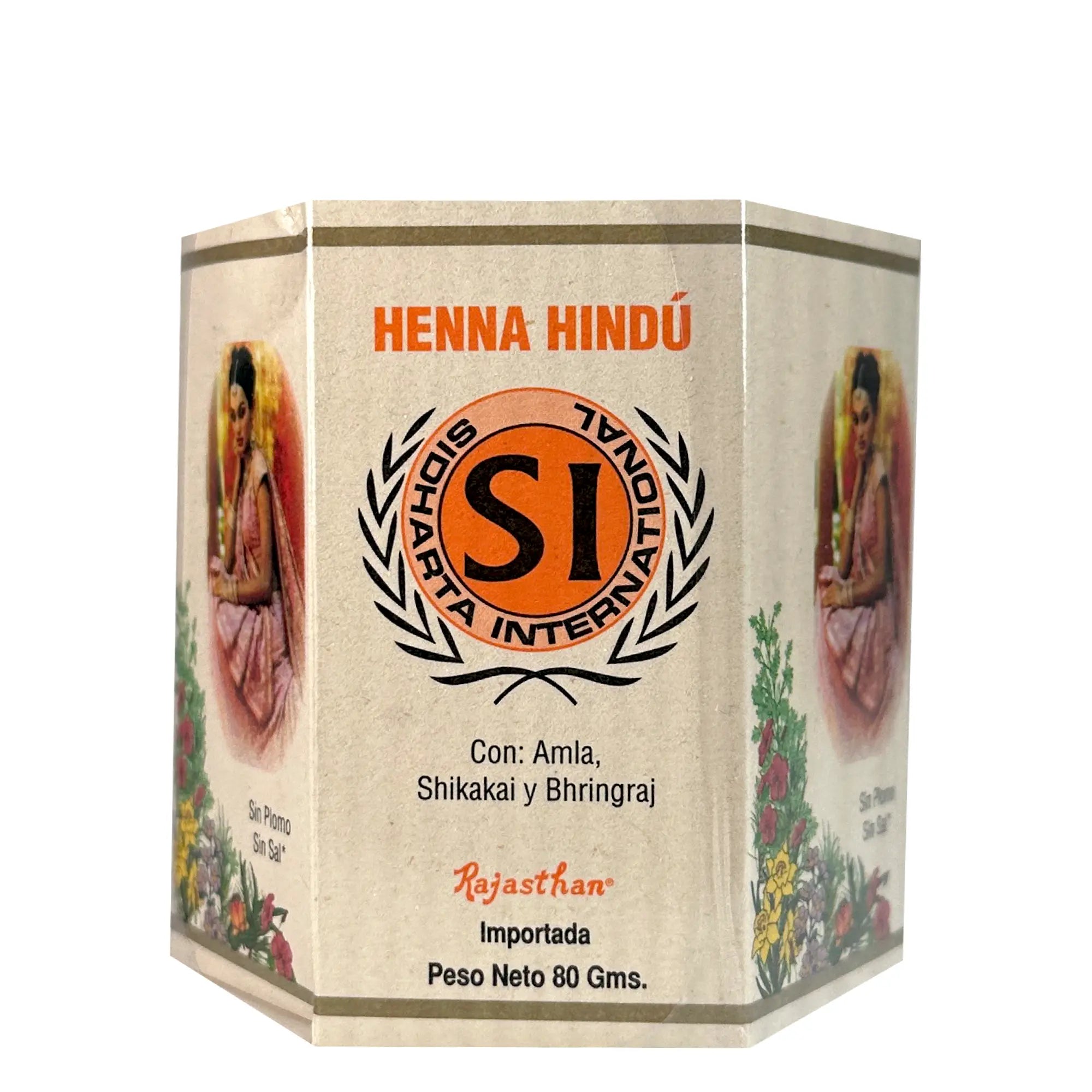 Henna Hindú Tono Cogñac 80g Sidharta international