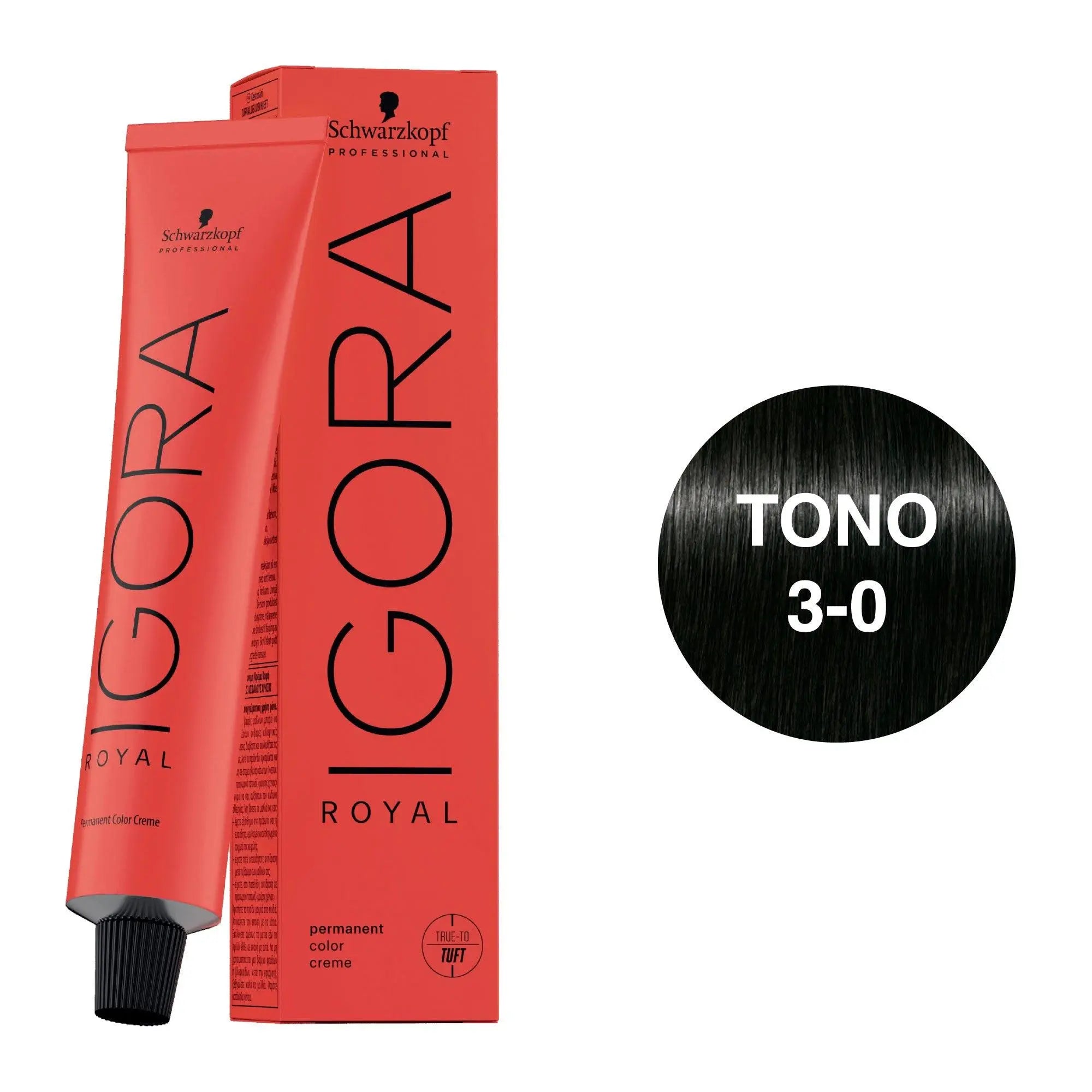 Igora Royal Tono 3-0 Castaño Oscuro Natural 60mL - Magic Mechas