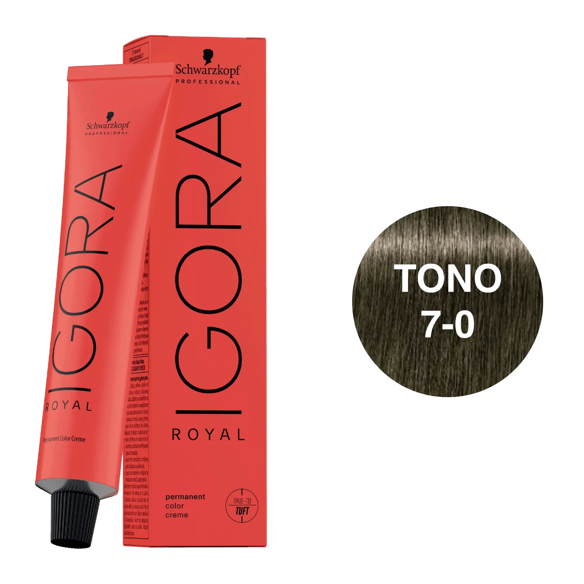 Igora Royal Tono 7-0 Rubio Medio Natural 60mL - Magic Mechas