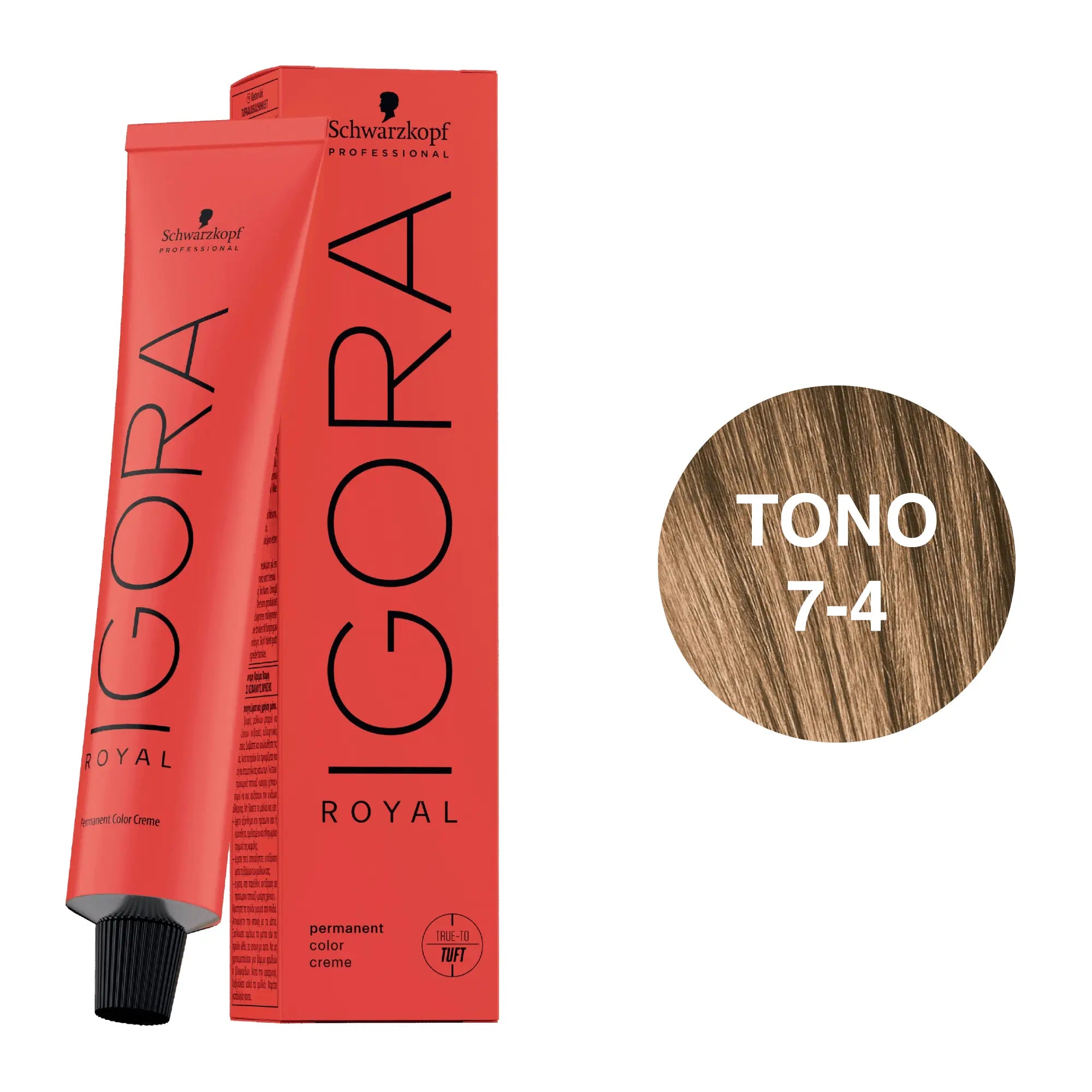 Igora Royal Tono 7-4 Rubio Medio Beige 60mL - Magic Mechas