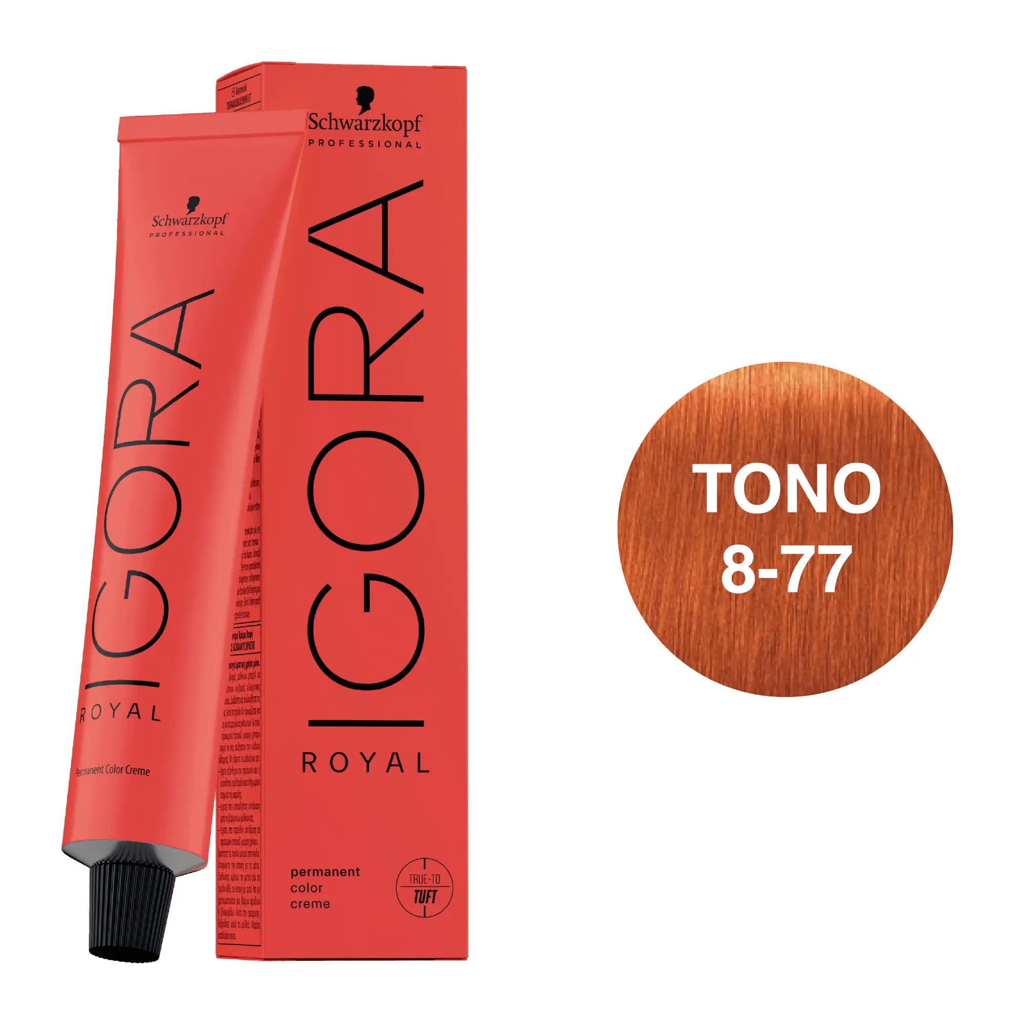 Igora Royal Tono 8-77 Rubio Claro Cobrizo Intenso 60mL - Magic Mechas