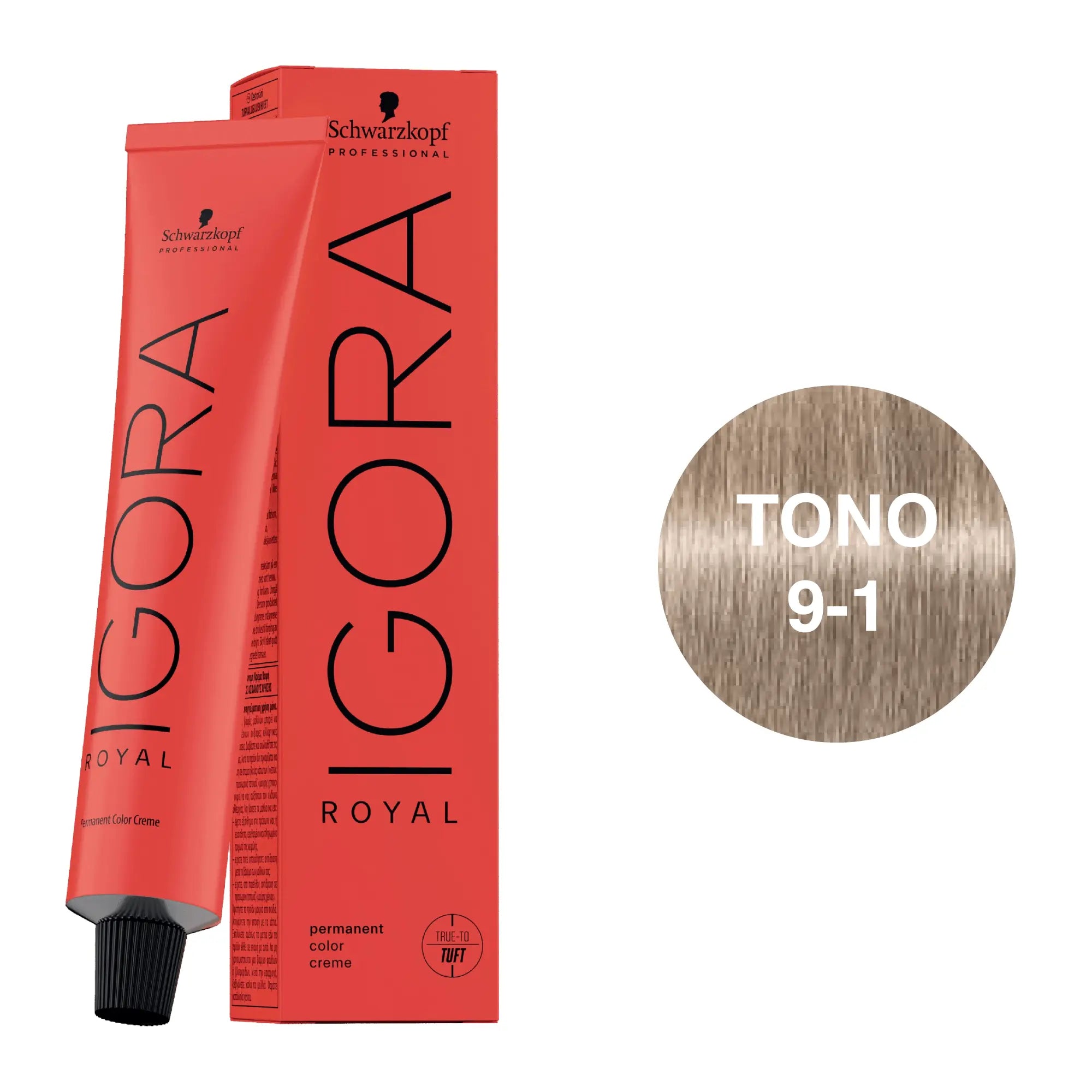 Igora Royal Tono 9-1 Rubio Muy Claro Ceniza 60mL - Magic Mechas