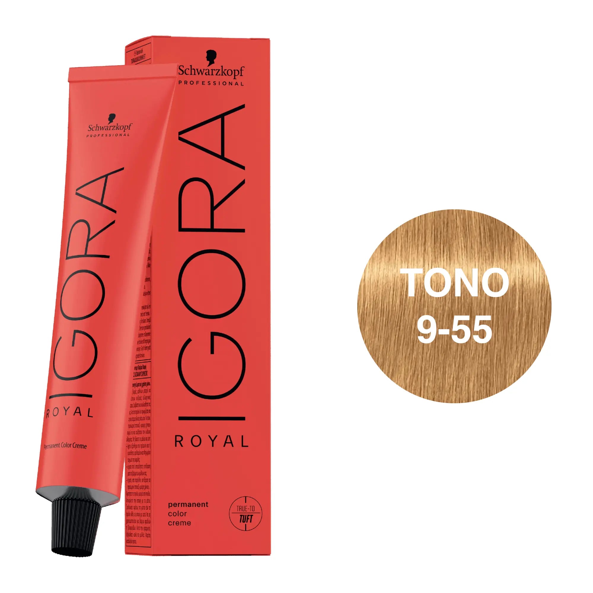 Igora Royal Tono 9-55 Rubio Muy Claro Dorado Intenso 60mL - Magic Mechas