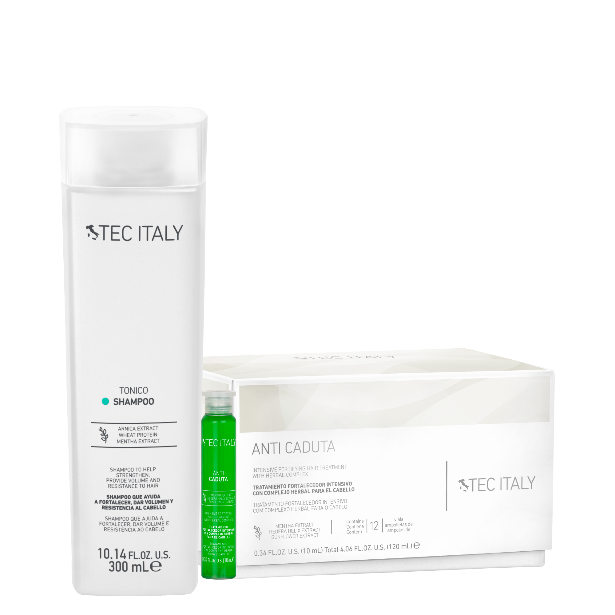 Kit Tec Italy Tonico Shampoo + Ampolleta Anticaida – Magic Mechas