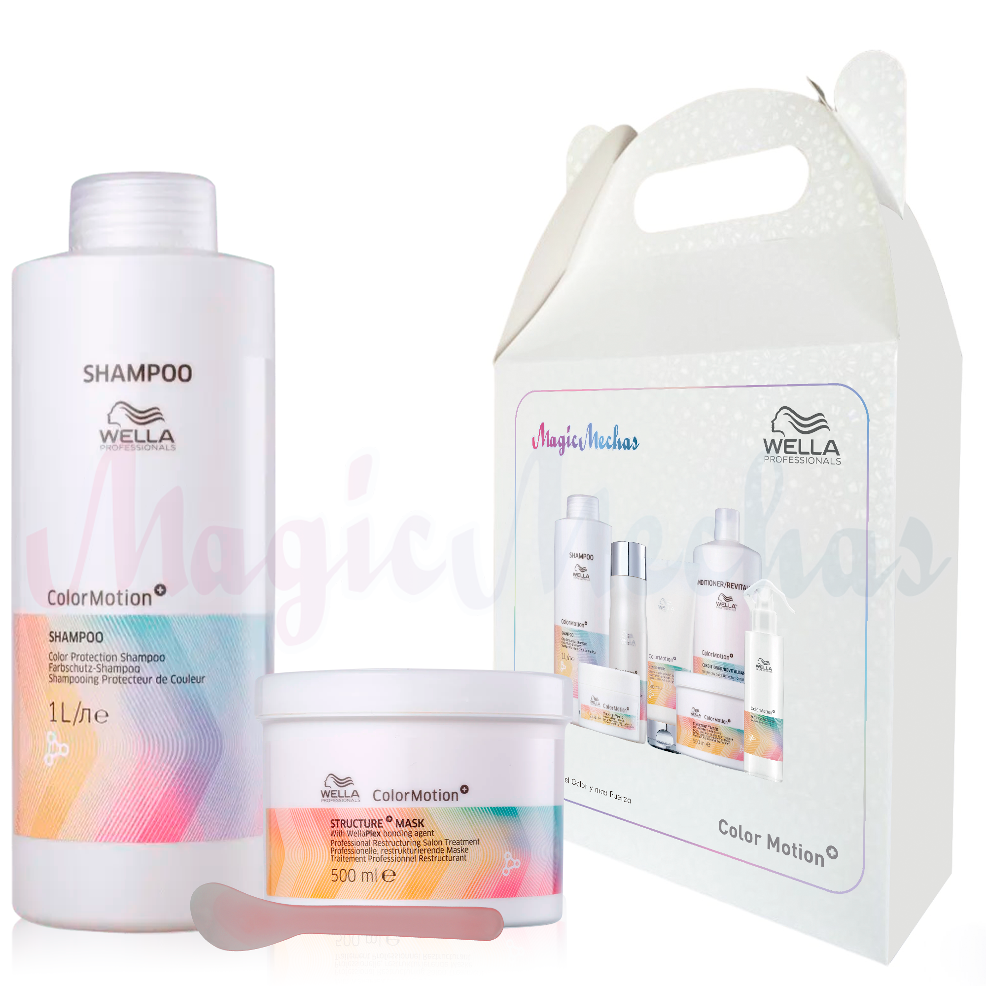 Kit6 Wella Color Motion Shampoo + Mascarilla Wella