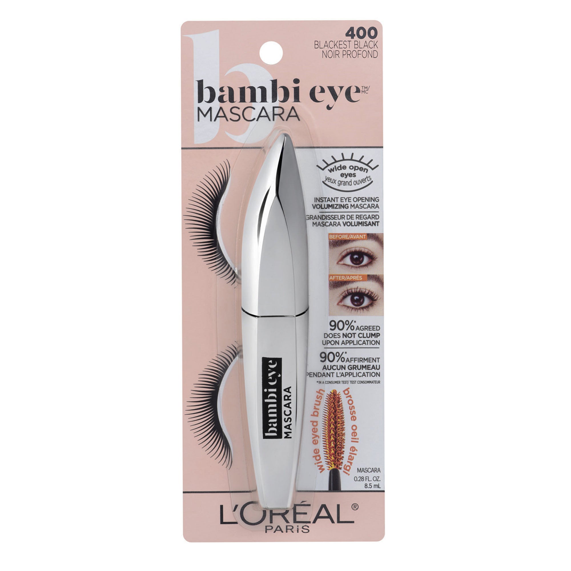 Pestañina Loreal Bambi Eye 400 Blackest Black Loreal Paris