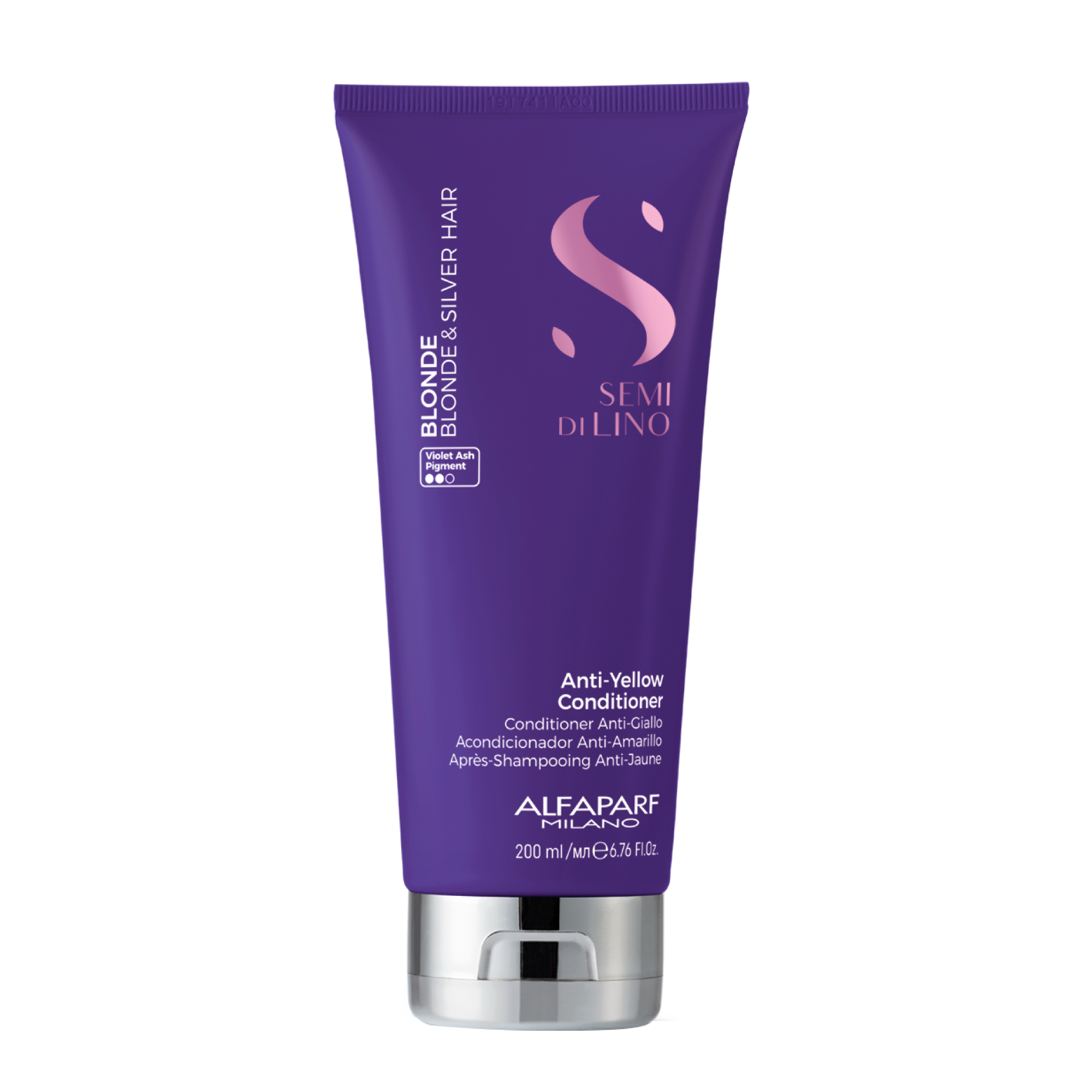 Alfaparf Semi Di Lino Blonde & Silver Hair Acondicionador Anti Amarillo 200mL Alfaparf